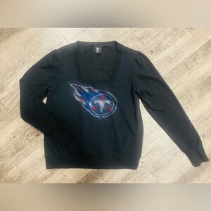 NFL Tennessee Titans cube next sweatshirt, women M shiny rhinestones